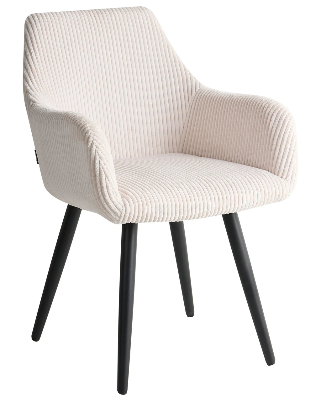 Set of 2 Dining Chairs MORI Corduroy Light Beige