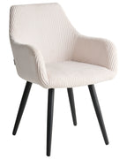 Set of 2 Dining Chairs MORI Corduroy Light Beige