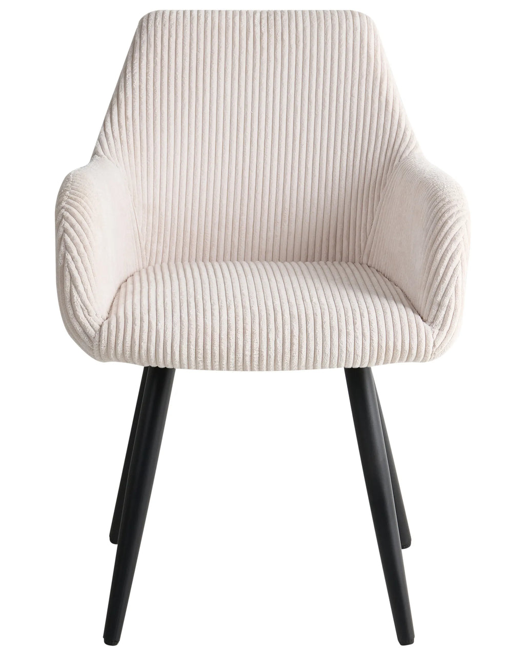 Set of 2 Dining Chairs MORI Corduroy Light Beige