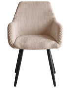 Set of 2 Dining Chairs MORI Corduroy Beige