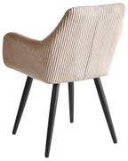 Set of 2 Dining Chairs MORI Corduroy Beige