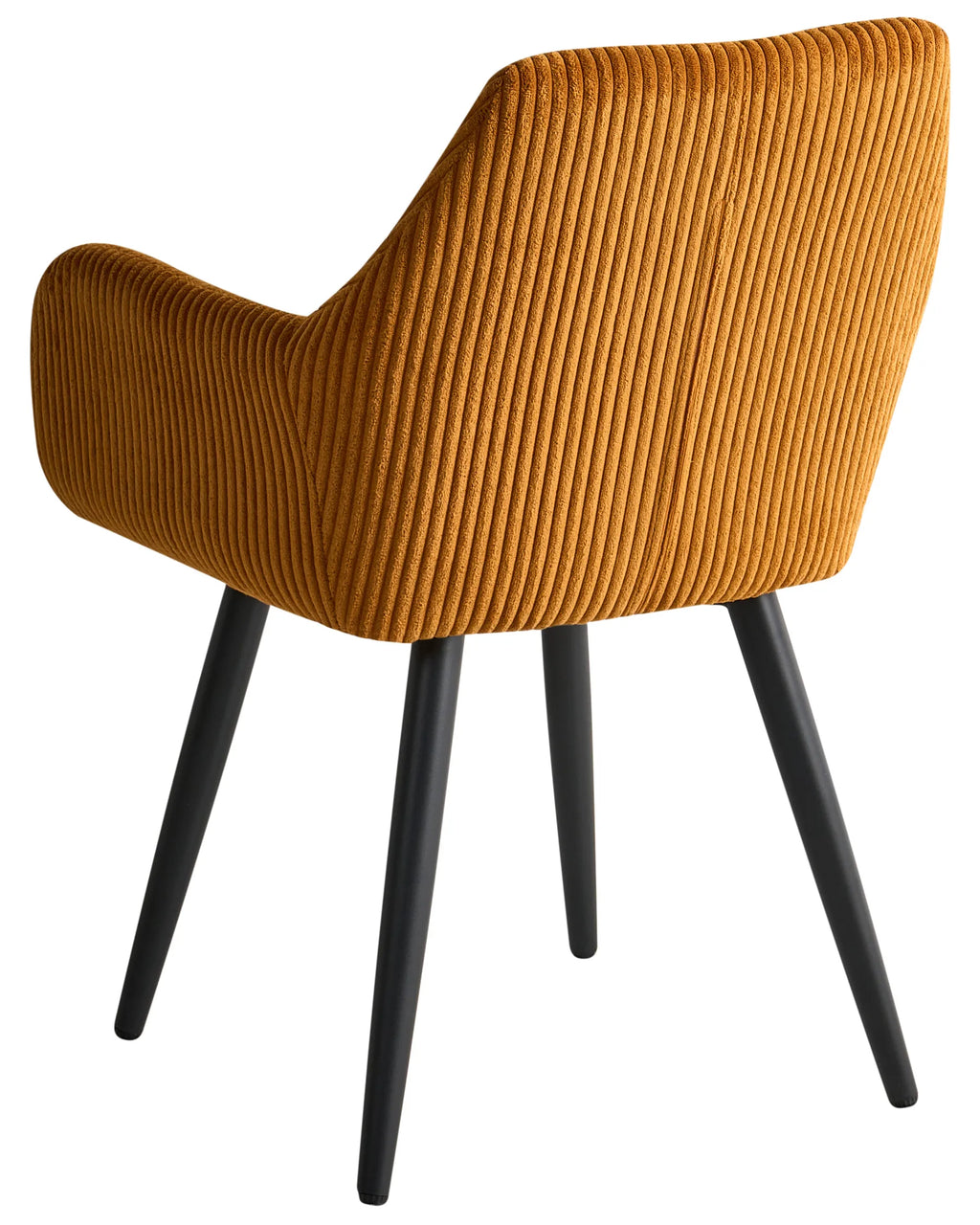 Set of 2 Dining Chairs MORI Corduroy Orange