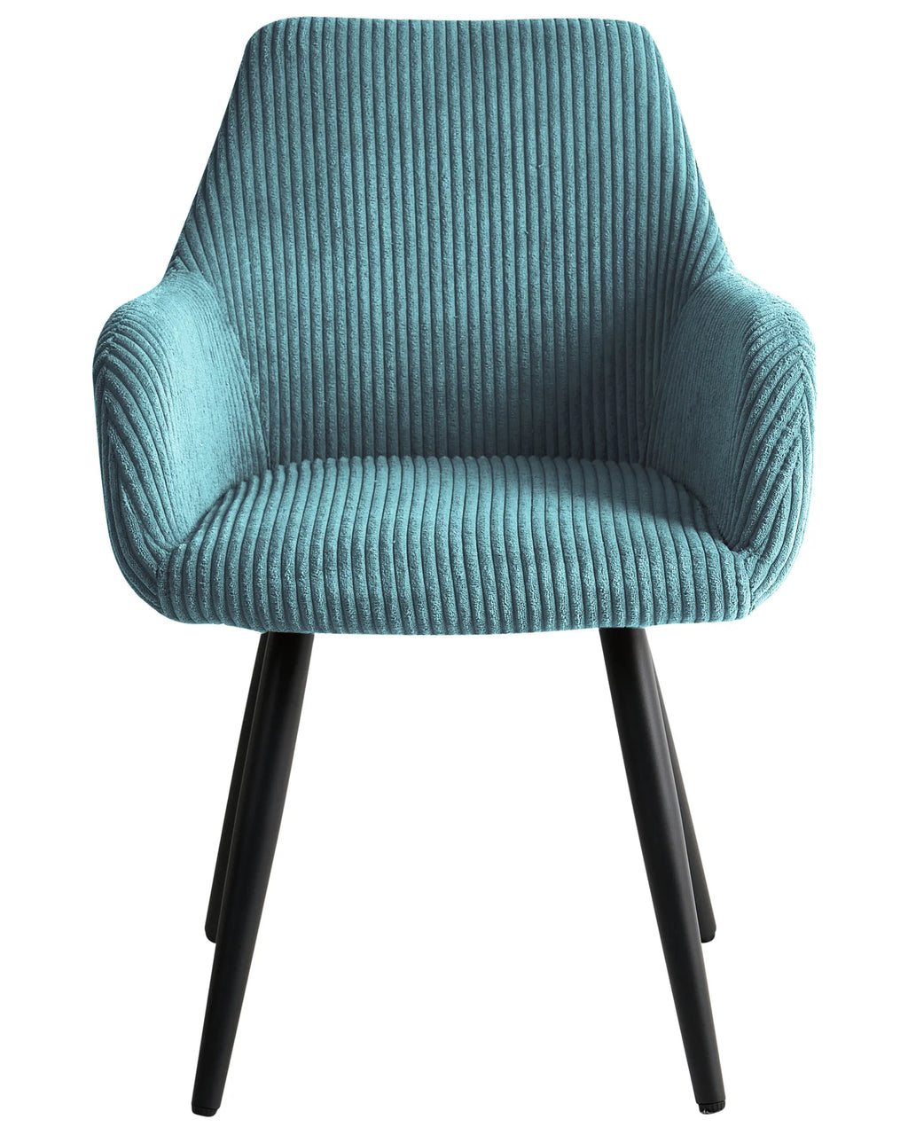Set of 2 Dining Chairs MORI Corduroy Turquoise