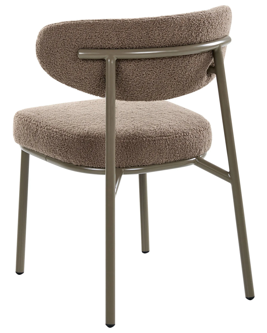 Set of 2 Dining Chairs UNITY Boucle Taupe