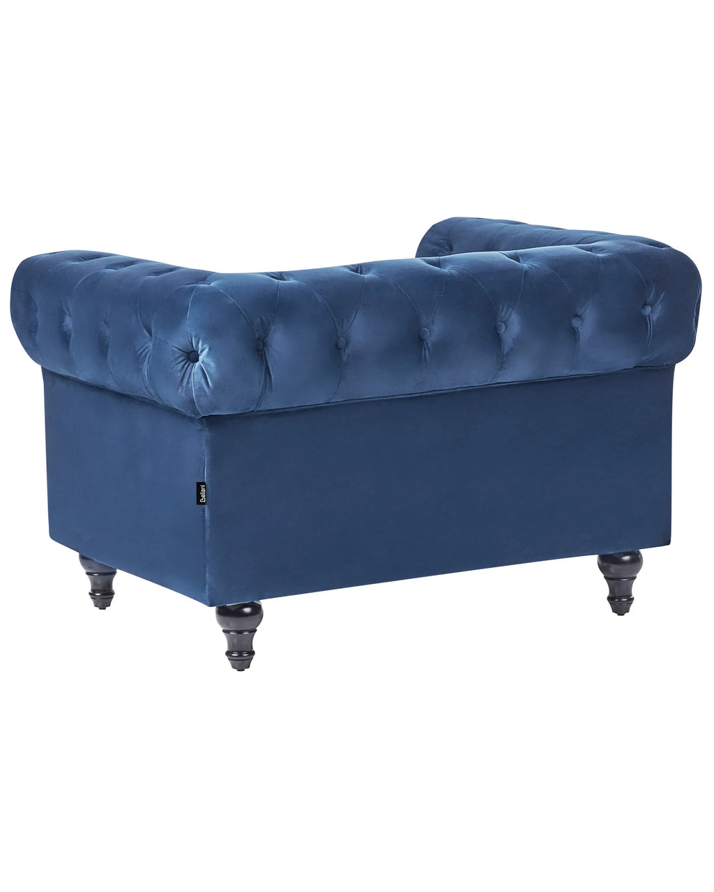 Armchair CHESTERFIELD Velvet Navy Blue