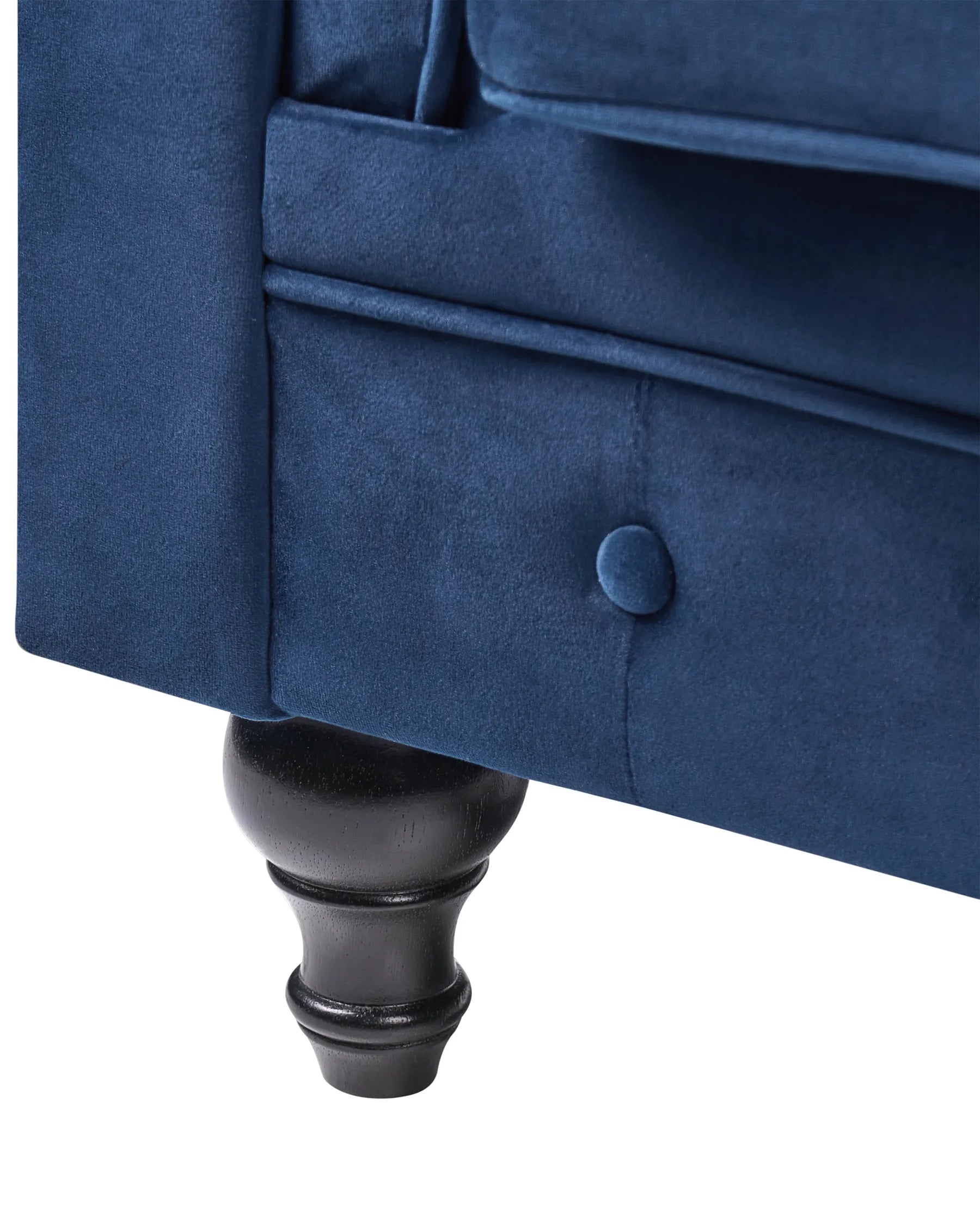 Armchair CHESTERFIELD Velvet Navy Blue