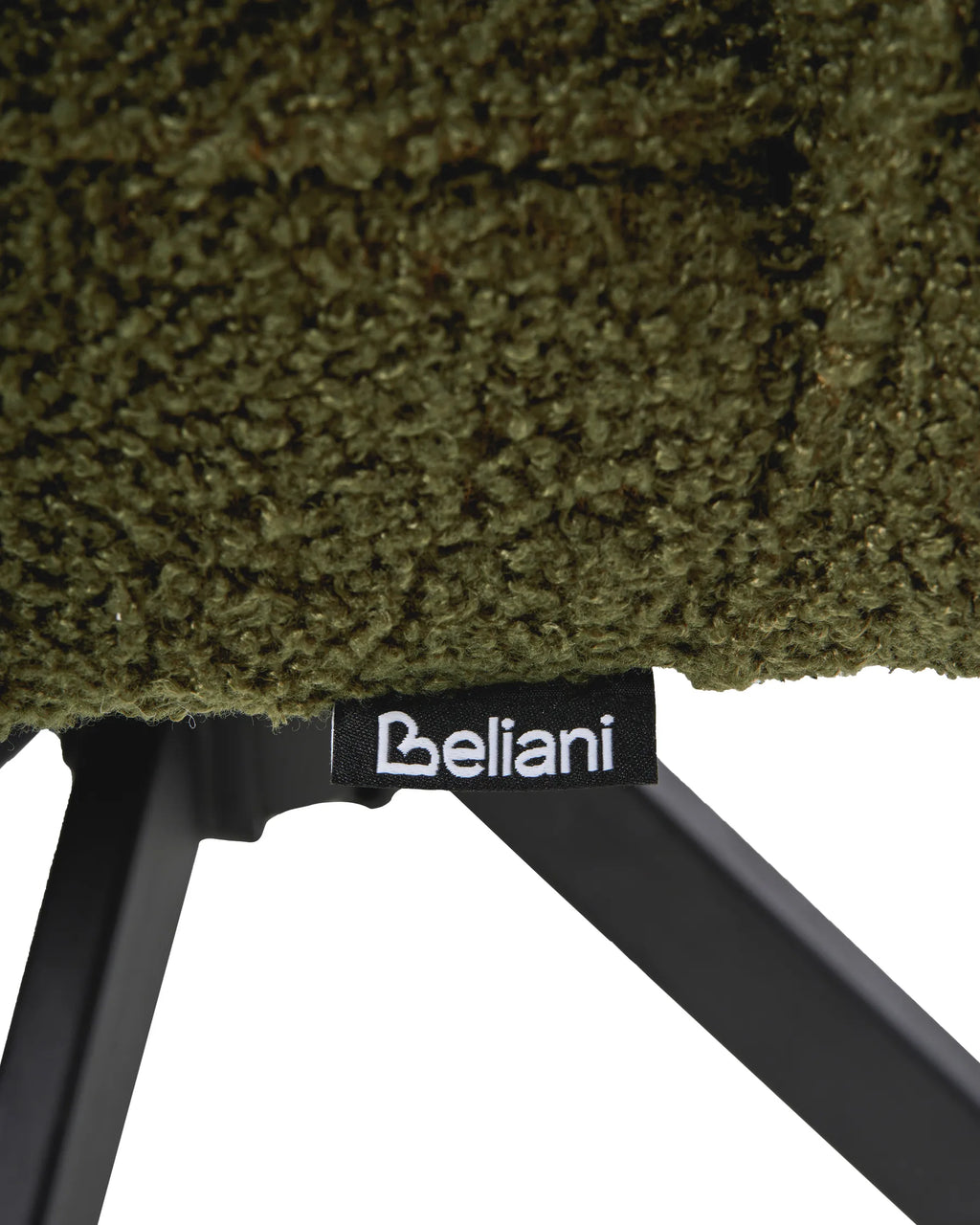 Set of 2 Dining Chairs Swivel RYAN Boucle Green