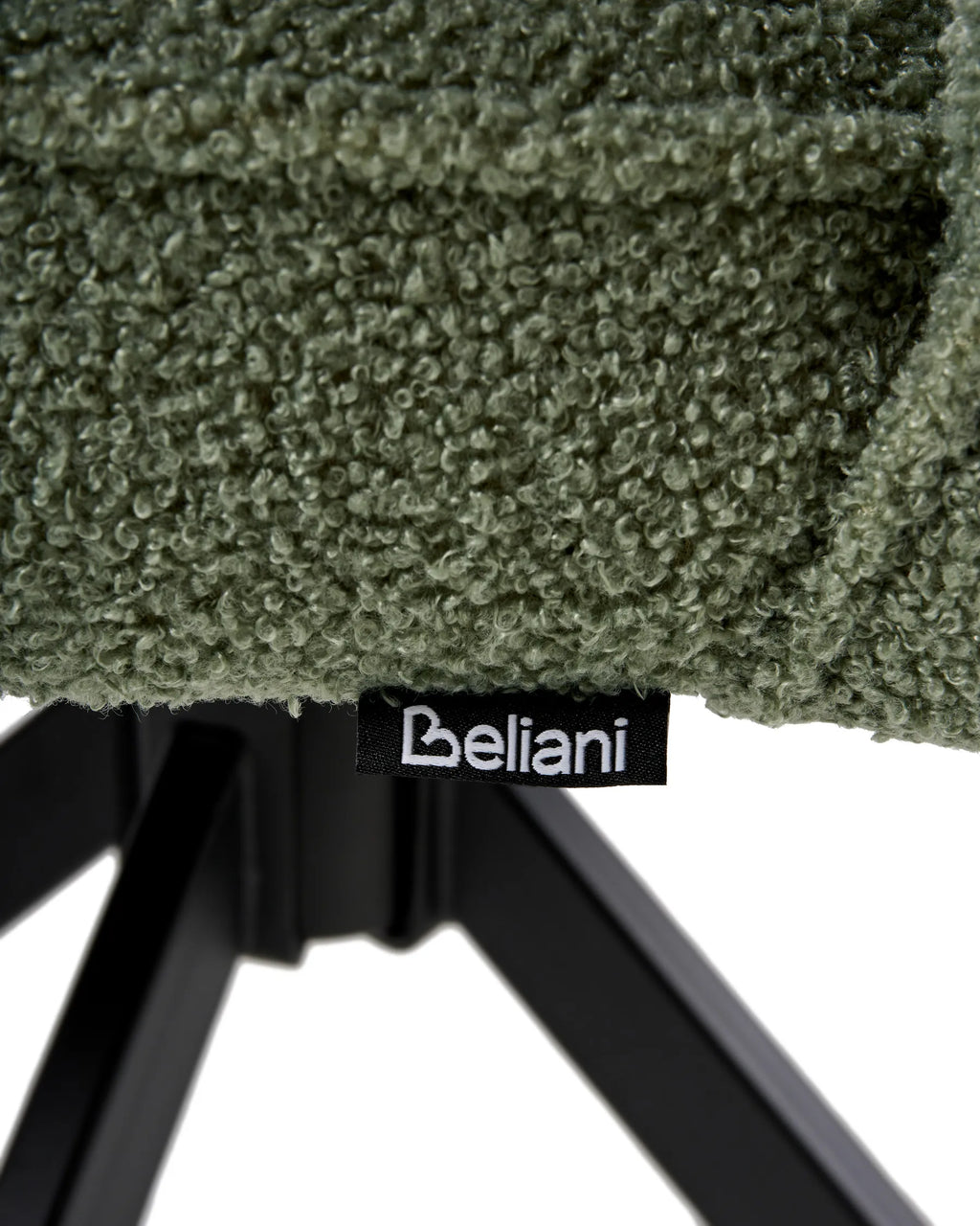 Set of 2 Dining Chairs Swivel RYAN Boucle Light Green