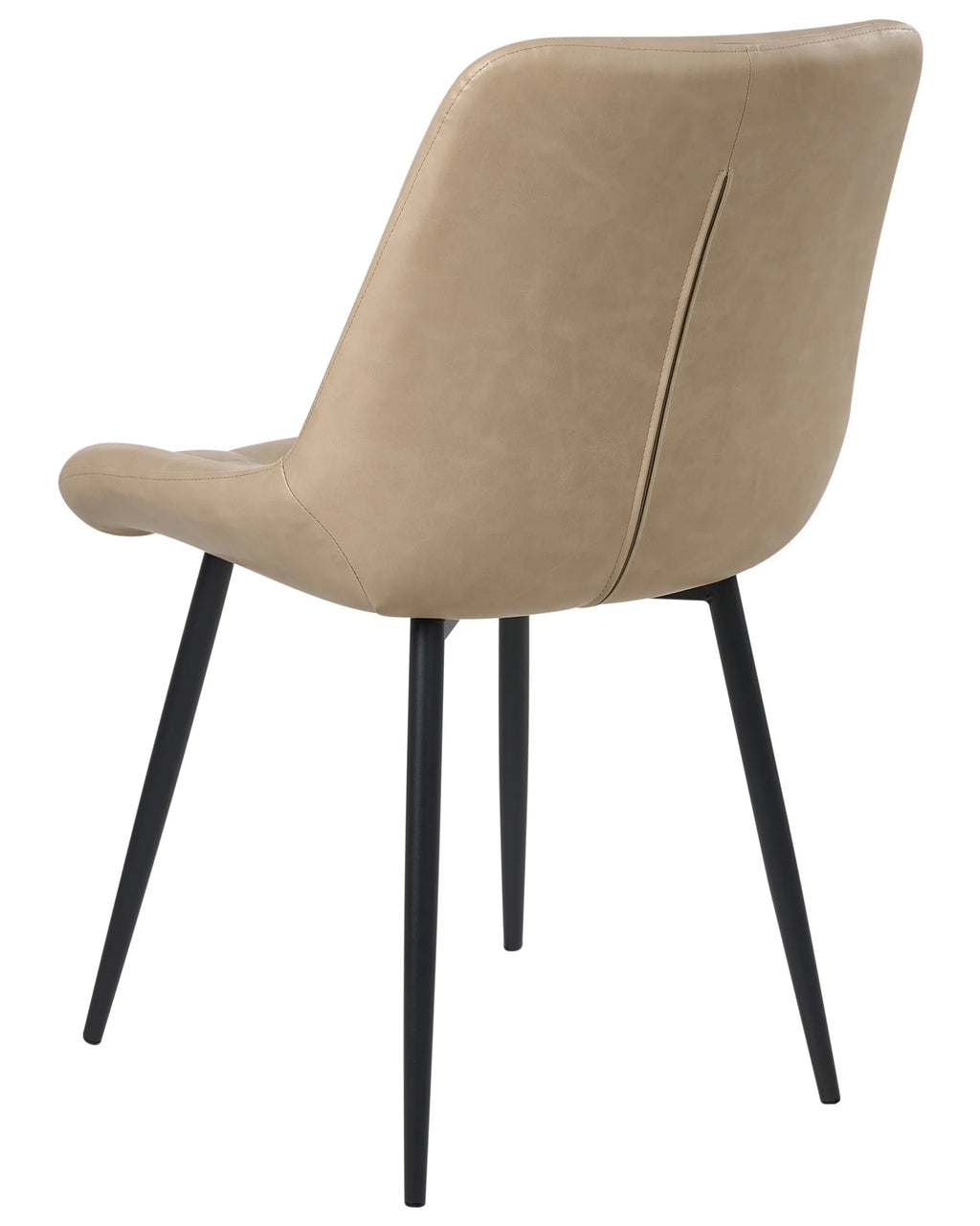 Set of 2 Dining Chairs MELROSE Faux Leather Beige