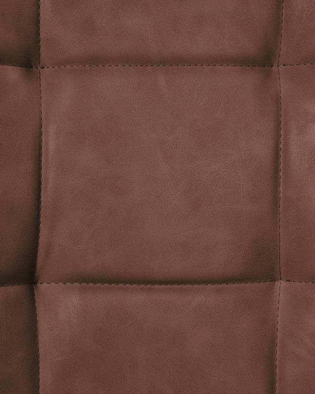 Set of 2 Dining Chairs MELROSE Faux Leather Brown