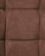 Set of 2 Dining Chairs MELROSE Faux Leather Brown