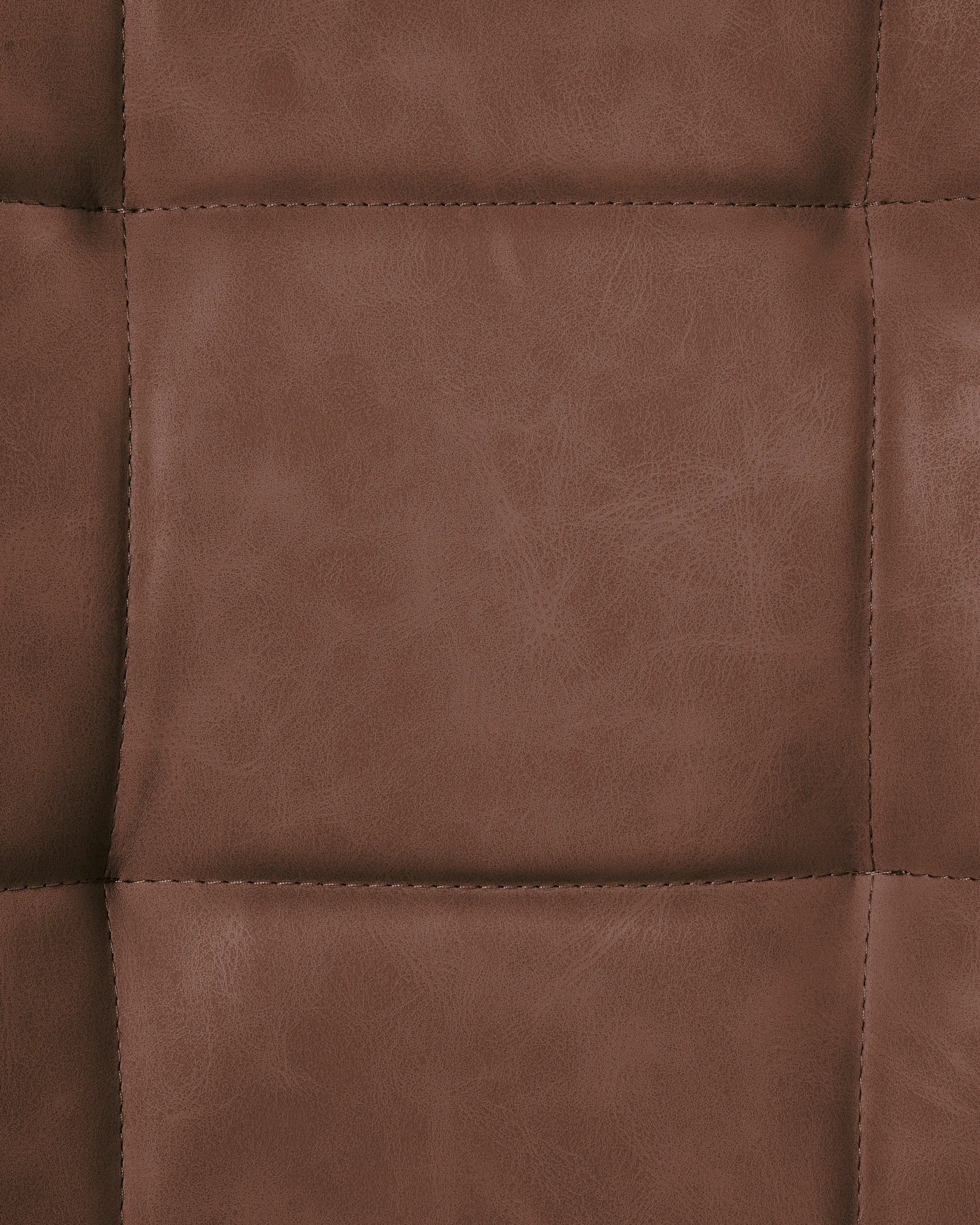 Set of 2 Dining Chairs MELROSE Faux Leather Brown