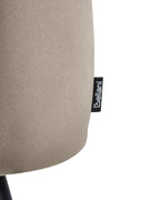 Set of 2 Dining Chairs SANILAC Velvet Taupe
