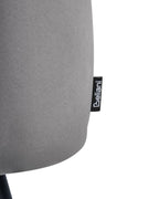 Set of 2 Dining Chairs SANILAC Velvet Grey