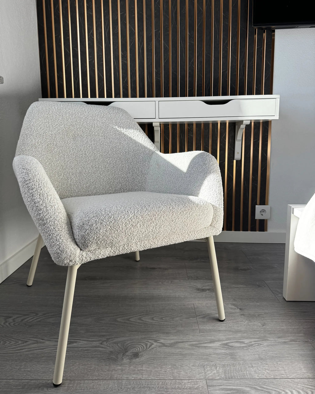 Armchair JABRO Fabric Off-White