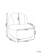 Armchair LOVBERG Fabric Off-White