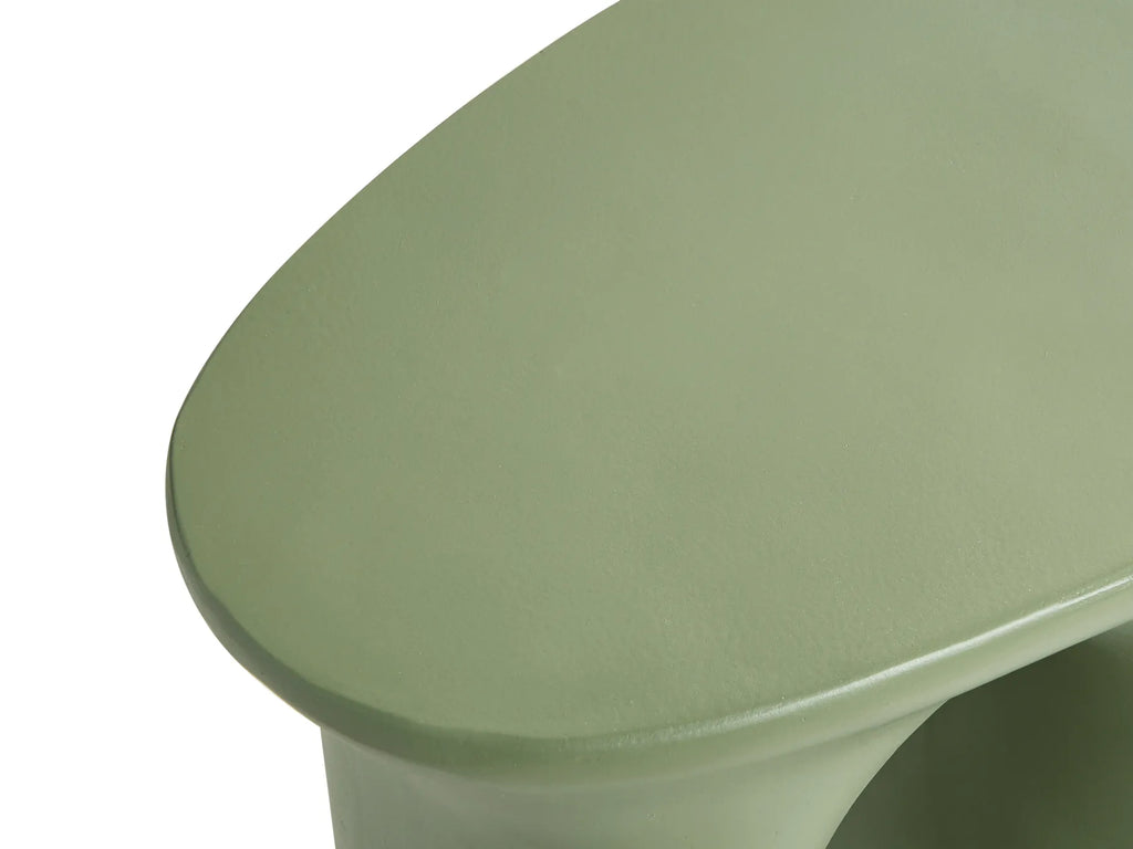 Side Table ZAVENO 42 cm 28 cm Light Green — side product view
