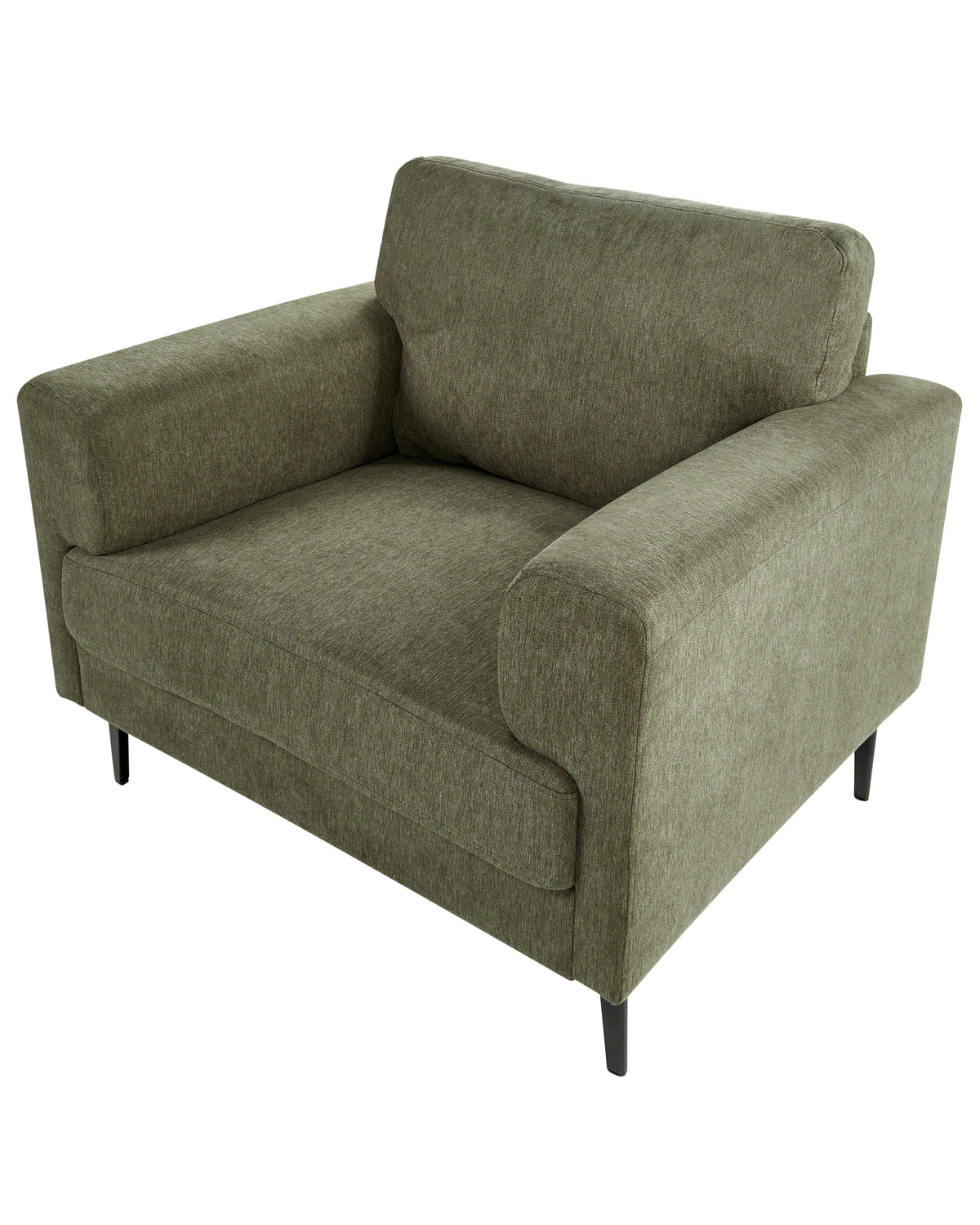 Armchair AMINA Fabric Green – alternate side view