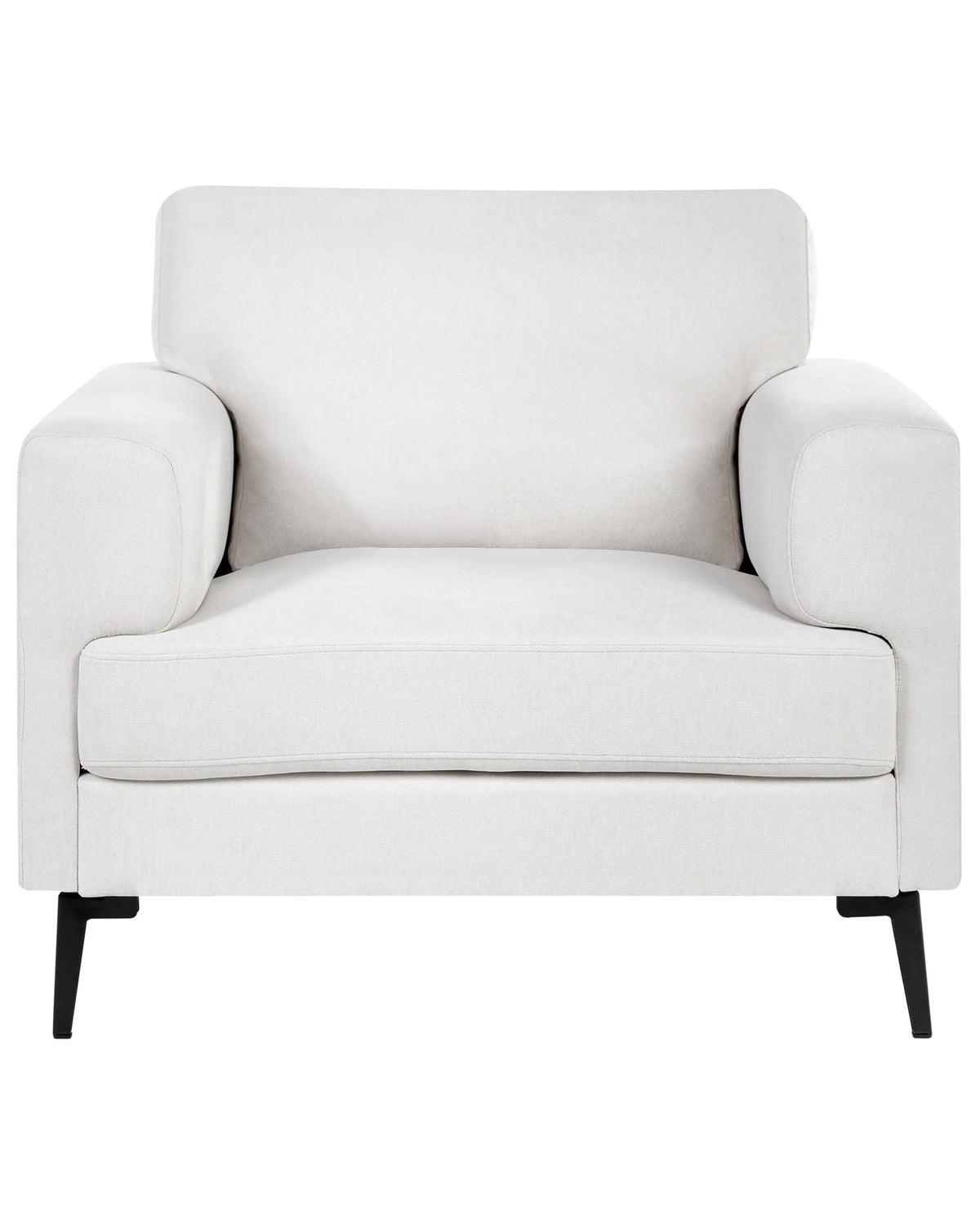 Armchair AMINA Fabric Light Beige – front view