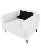 Armchair AMINA Fabric Light Beige – upholstery detail