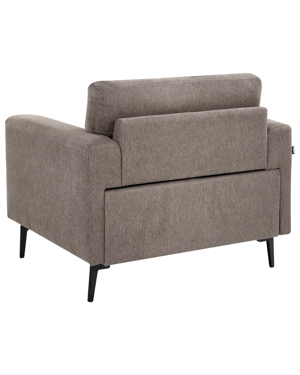 Armchair AMINA Fabric Brown — front product view