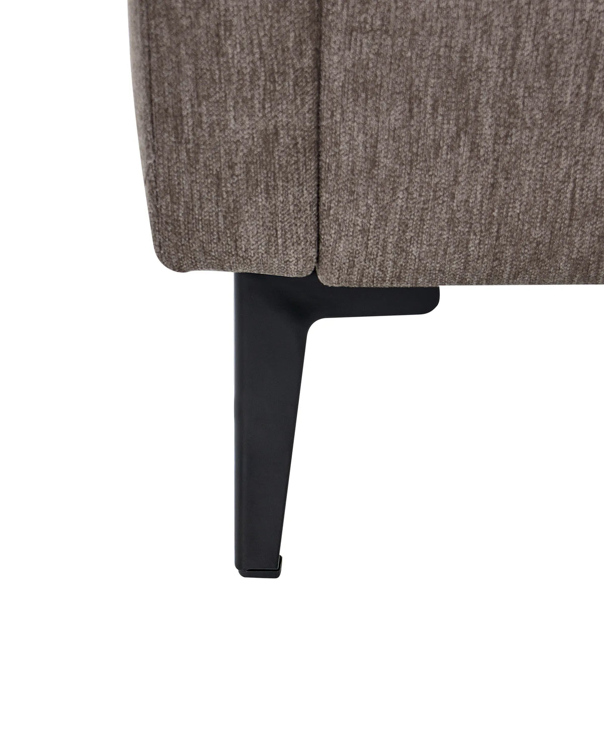 Armchair AMINA Fabric Brown — dimensions view