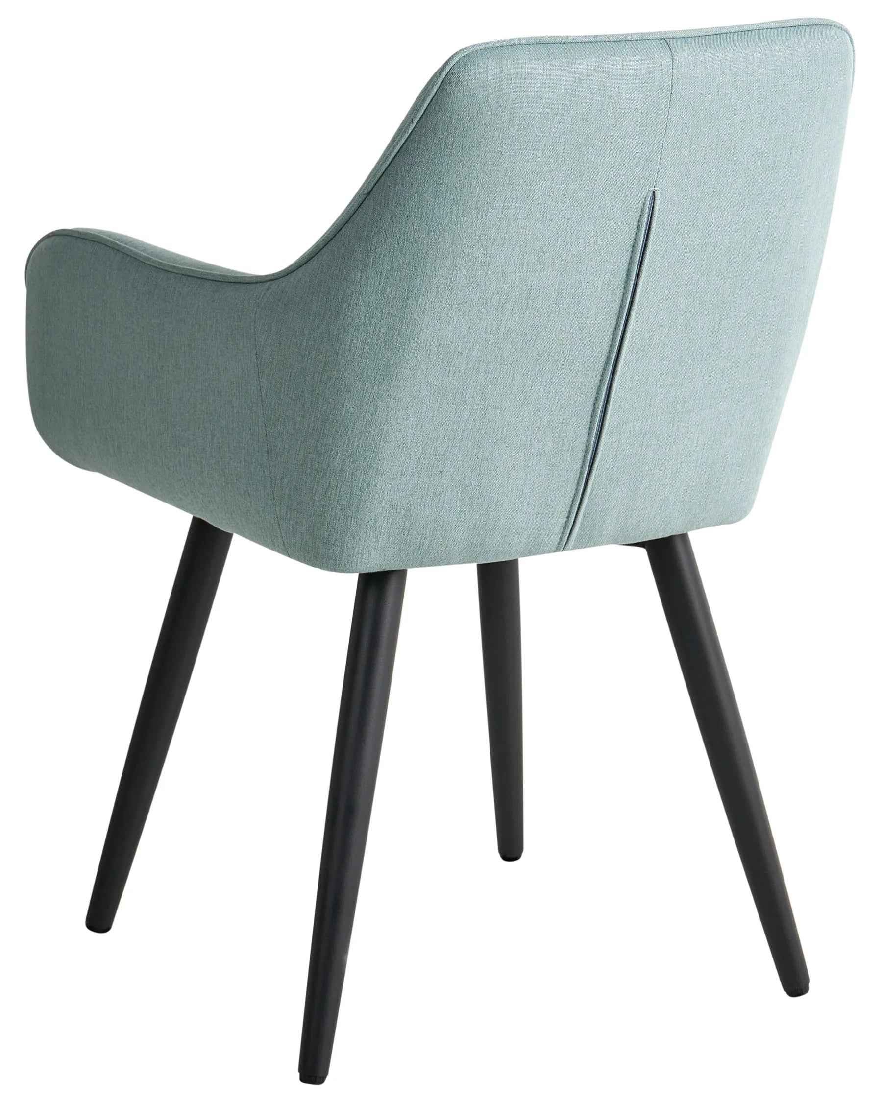Set of 2 Dining Chairs TIRANO Faux Linen Light Blue