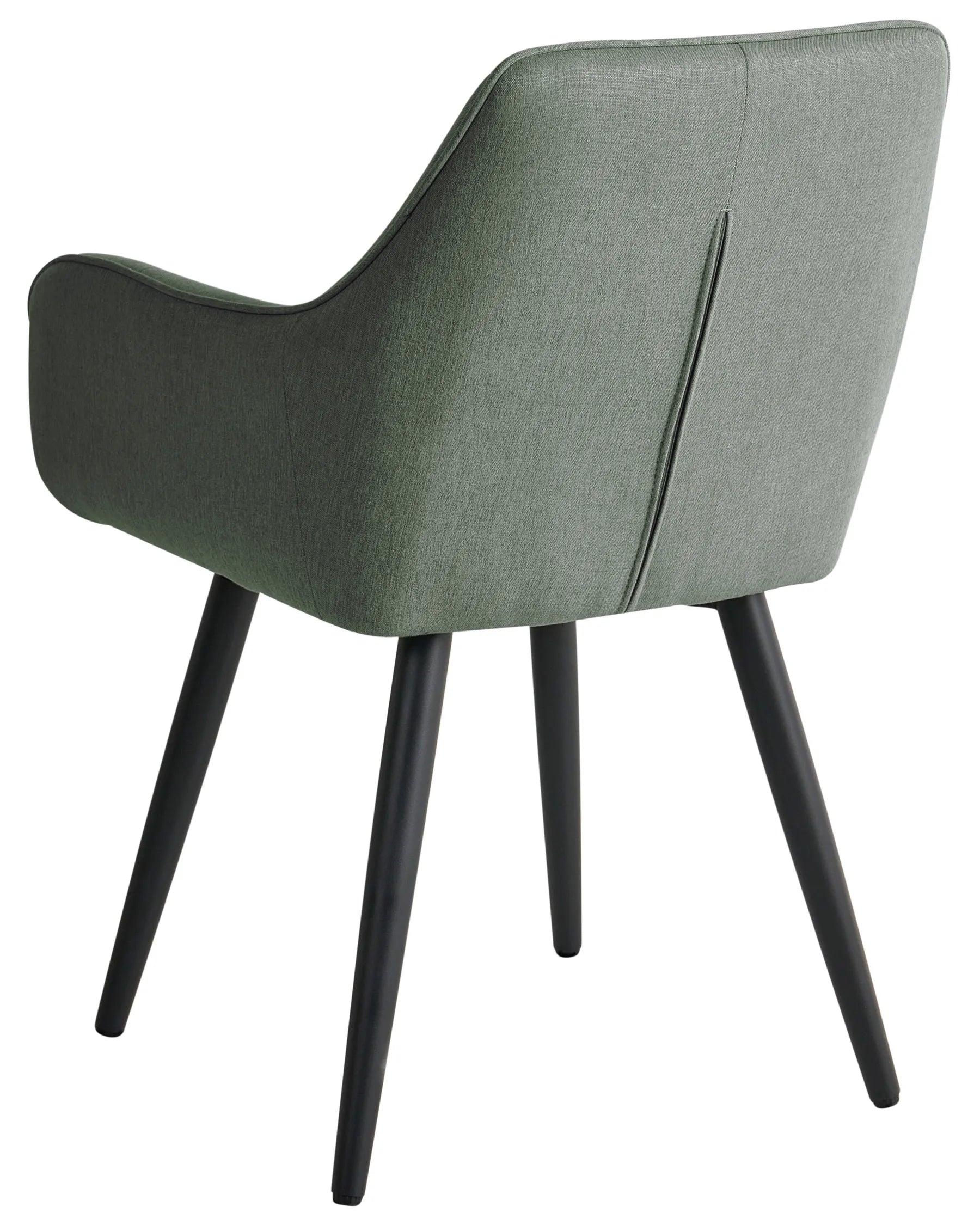 Set of 2 Dining Chairs TIRANO Faux Linen Green