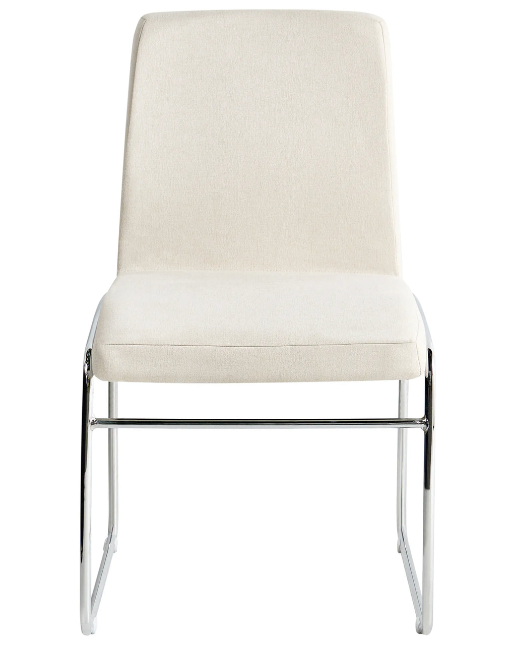 Set of 2 Dining Chairs LECCO Fabric Light Beige
