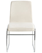 Set of 2 Dining Chairs LECCO Fabric Light Beige