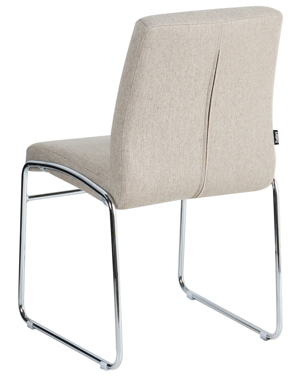 Set of 2 Dining Chairs LECCO Fabric Beige