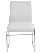 Set of 2 Dining Chairs LECCO Fabric Light Grey