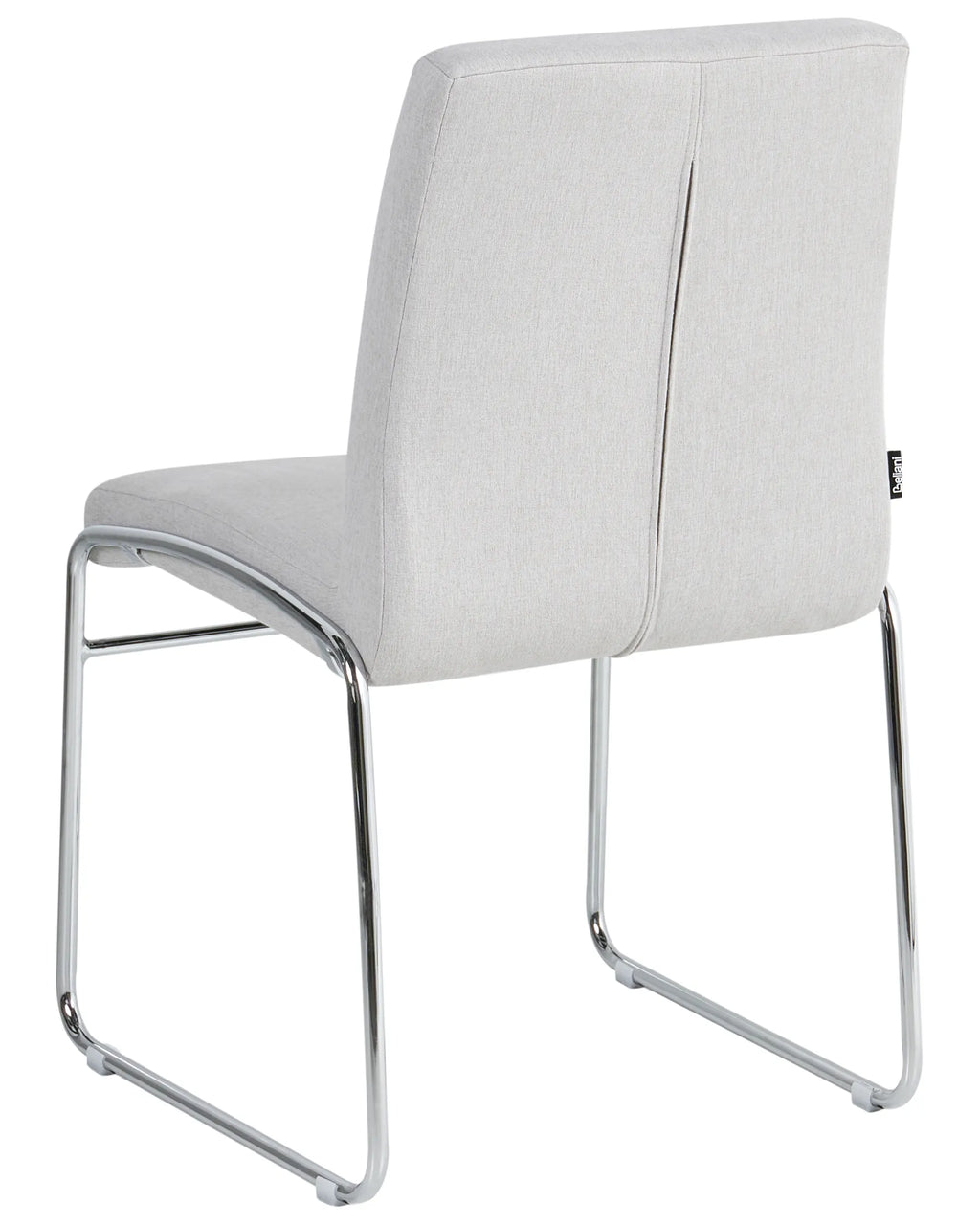 Set of 2 Dining Chairs LECCO Fabric Light Grey