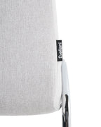 Set of 2 Dining Chairs LECCO Fabric Light Grey