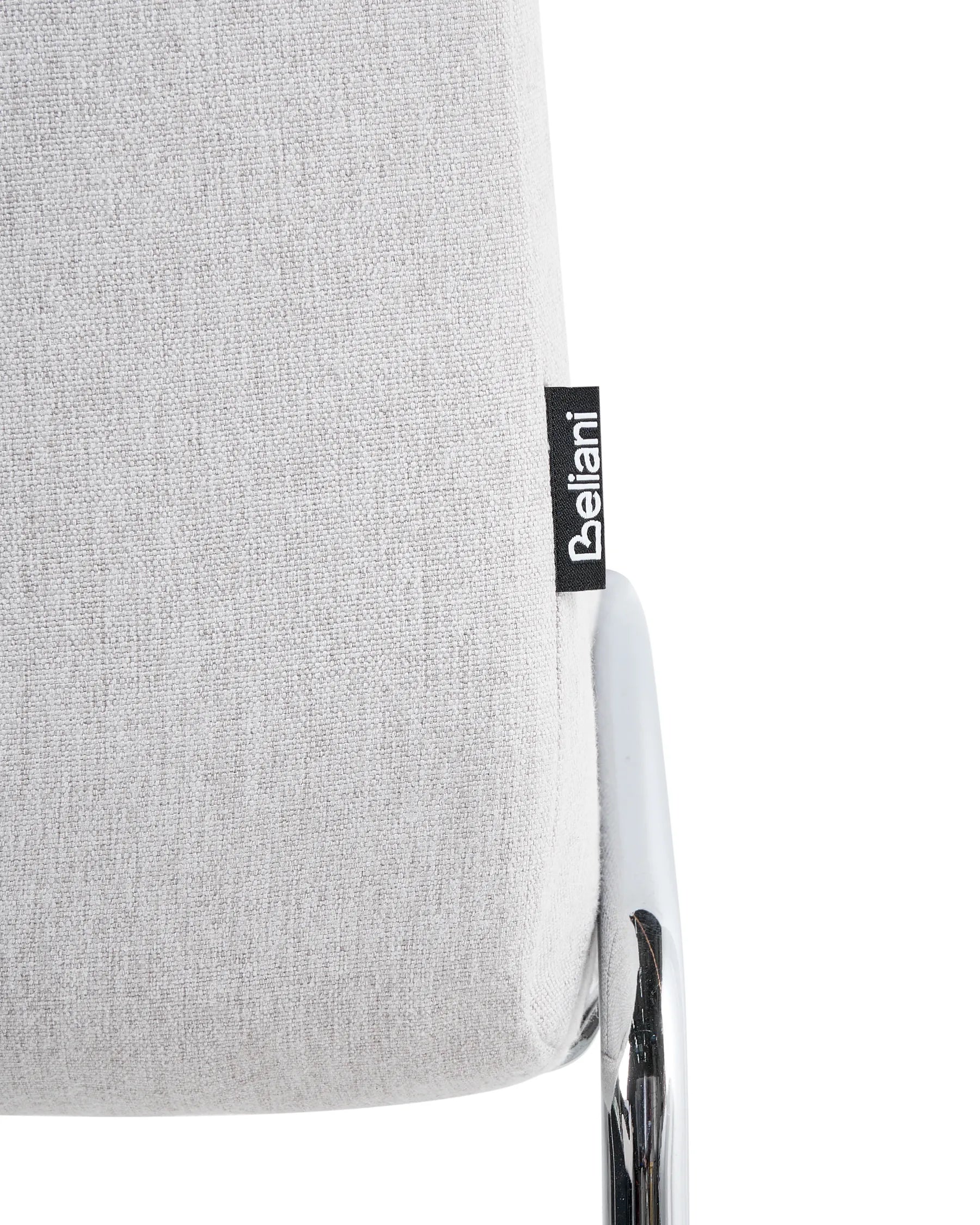 Set of 2 Dining Chairs LECCO Fabric Light Grey