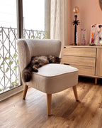 Armchair ALVEN Boucle Off-White