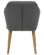 Dining Chair YORKVILLE Faux Leather Grey