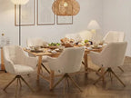 Extending Dining Table BARNES Light Ash Wood 160/200 cm 90 cm