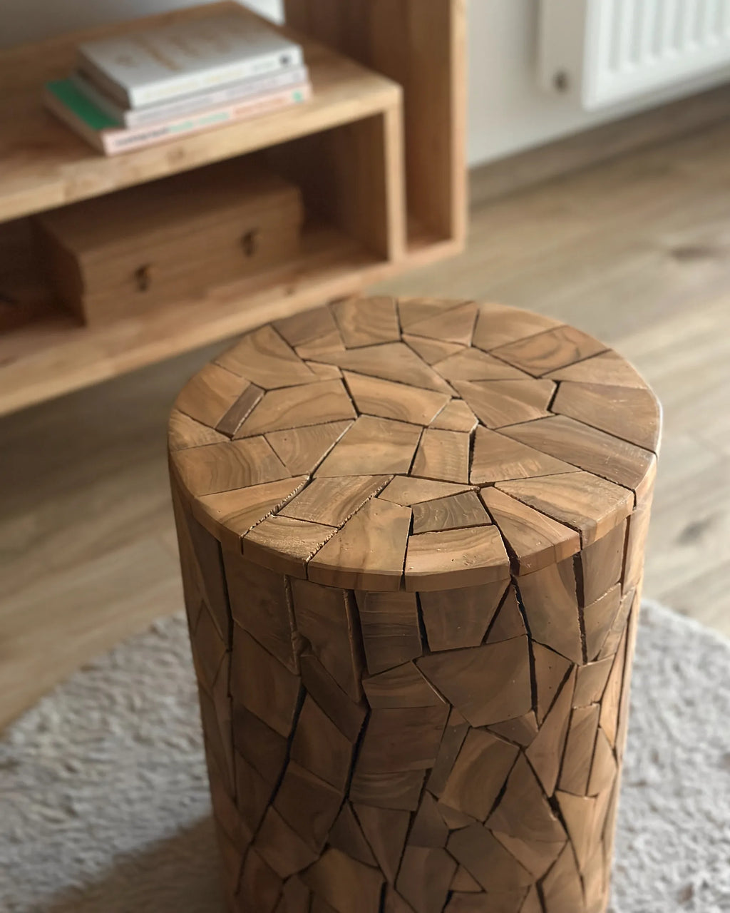 Side Table DAWSON Teak Wood Brown