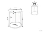Side Table TYRELL Marble Black