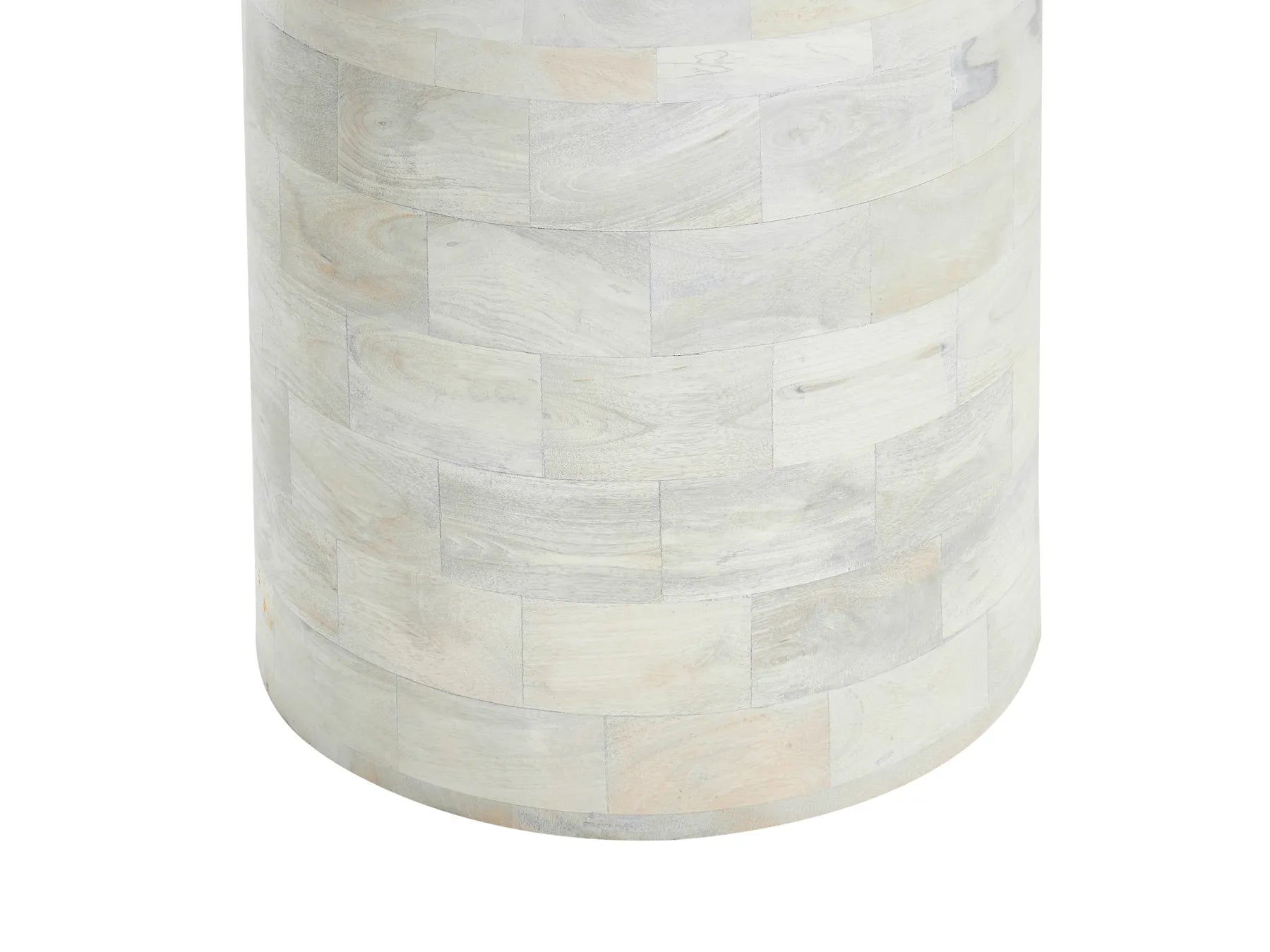 Dining Table MURTLE White 110 cm 110 cm Mango Wood