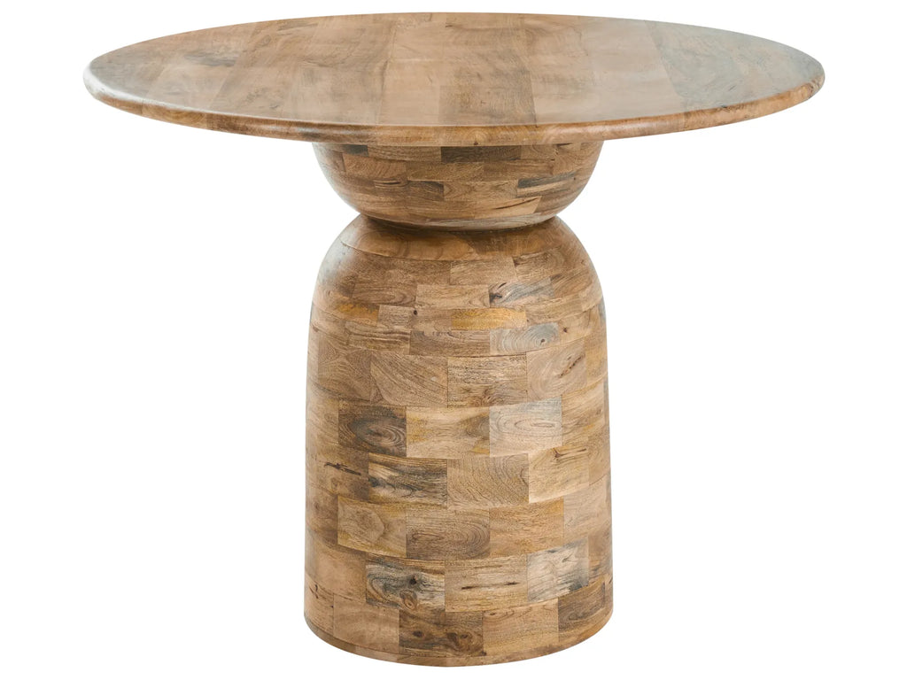 Dining Table MURTLE Light Brown 110 cm 110 cm Mango Wood