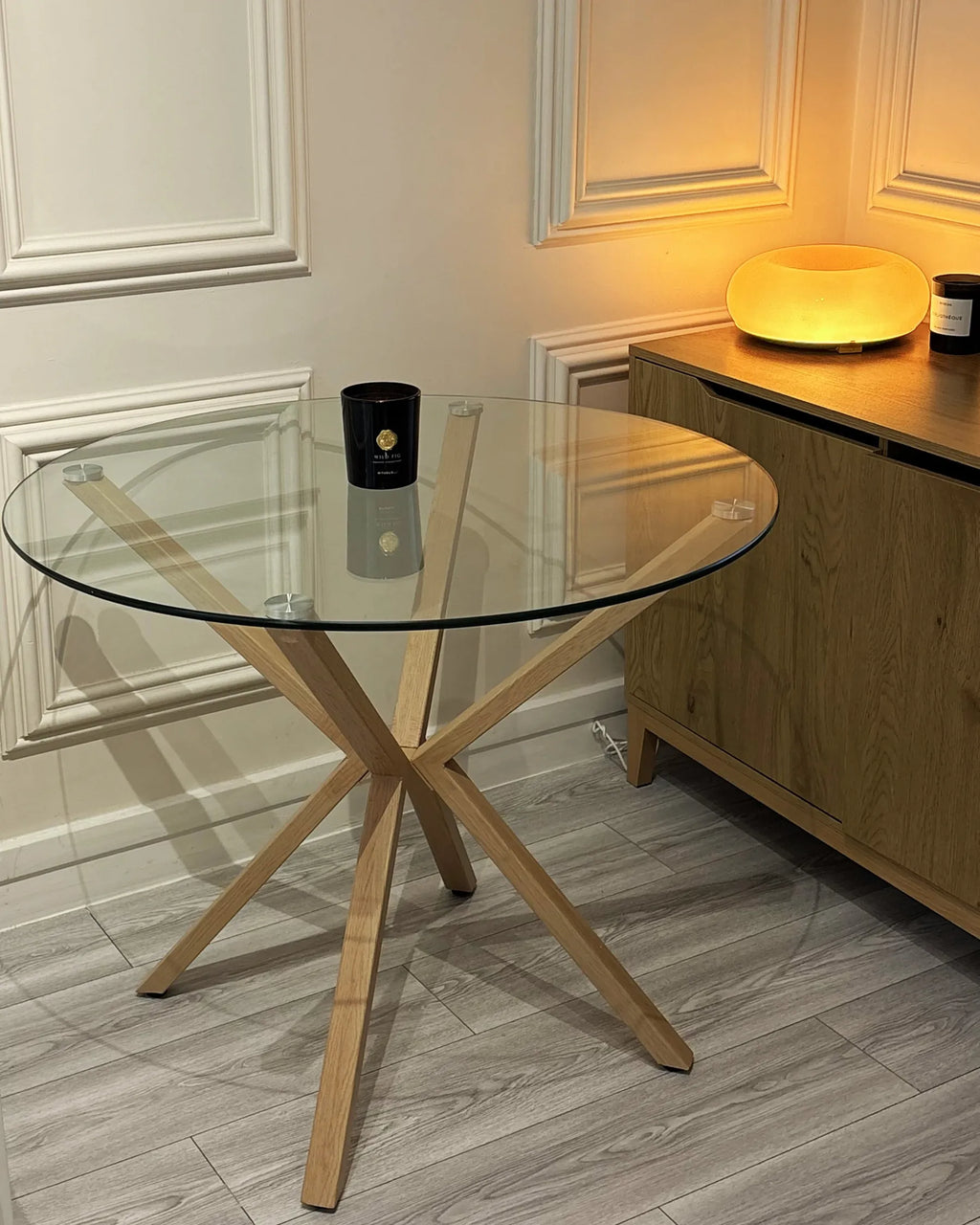 Dining Table ALTURA Transparent 90 cm 90 cm