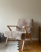 Armchair KISA Faux Fur Taupe