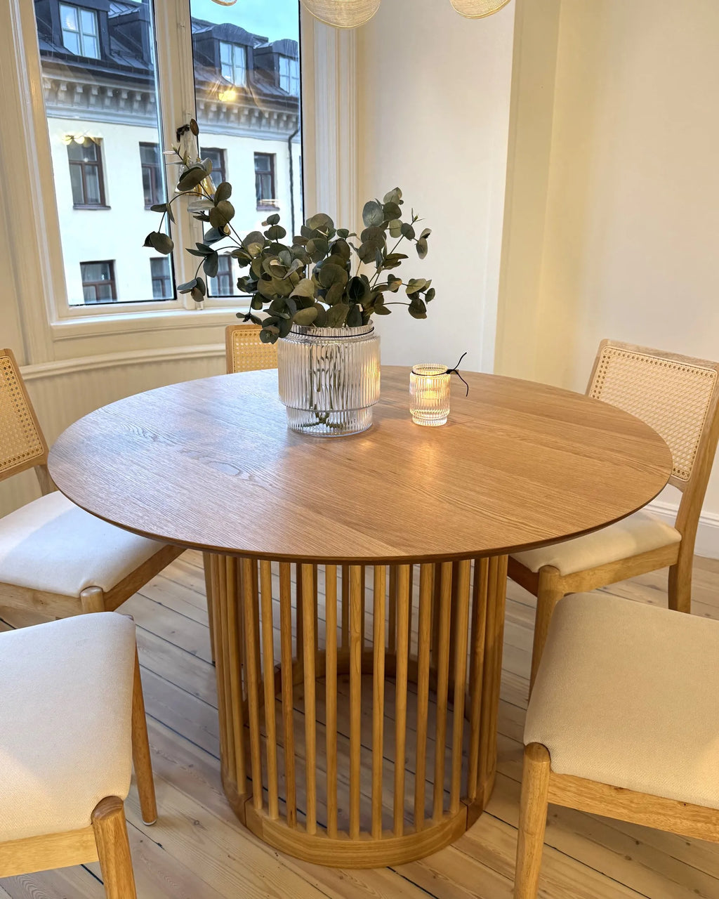 Dining Table BOYLE Light Oak 110 cm 110 cm