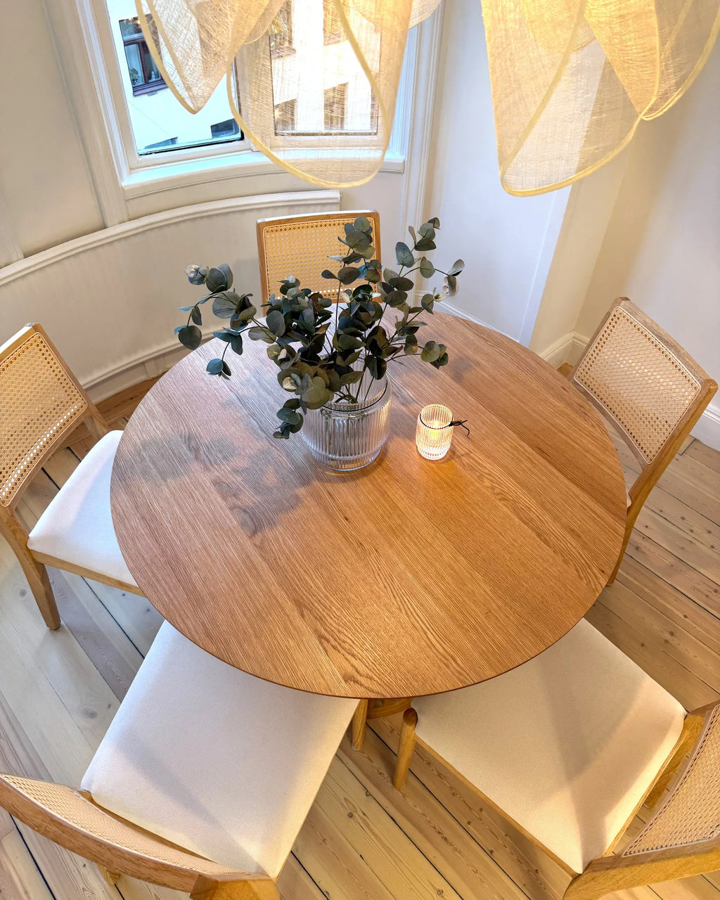 Dining Table BOYLE Light Oak 110 cm 110 cm