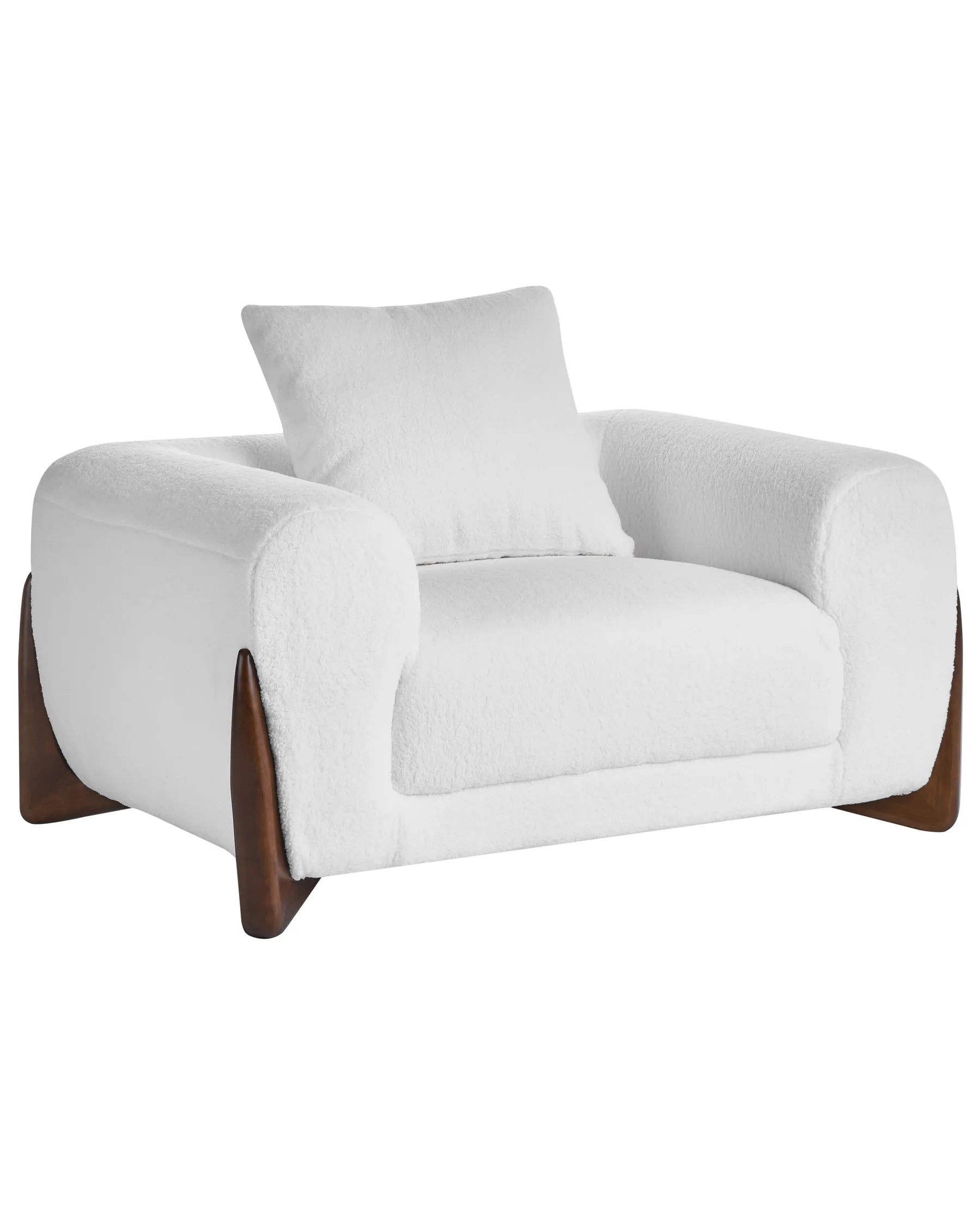 Armchair VINLIDEN Boucle White