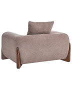 Armchair VINLIDEN Boucle Brown