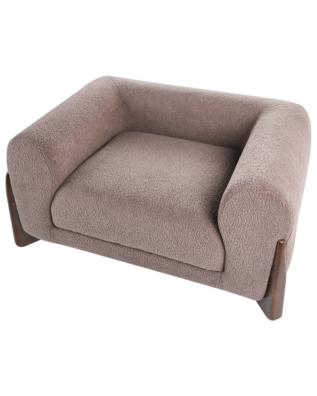 Armchair VINLIDEN Boucle Brown