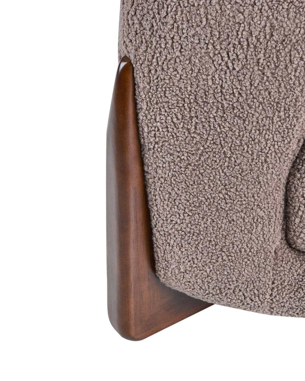 Armchair VINLIDEN Boucle Brown